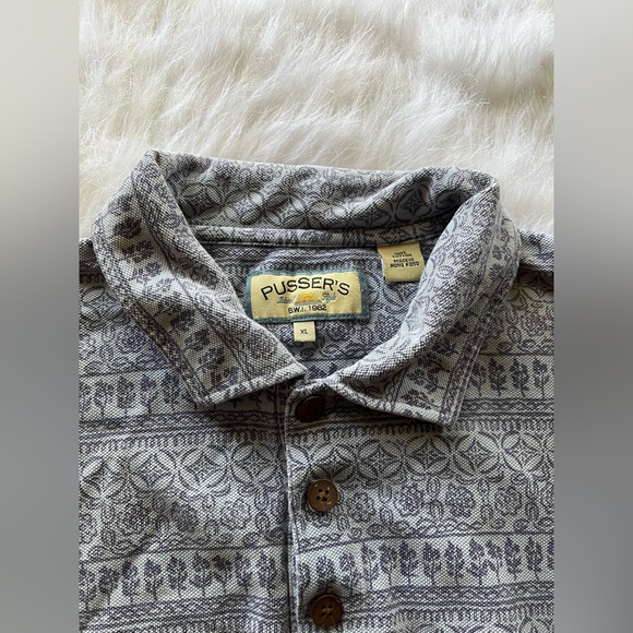 Vintage Pussers Blue Polo Island Style Size XL - Picture 1 of 5